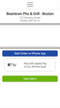 Mobile Screenshot of beantownphoandgrill.com